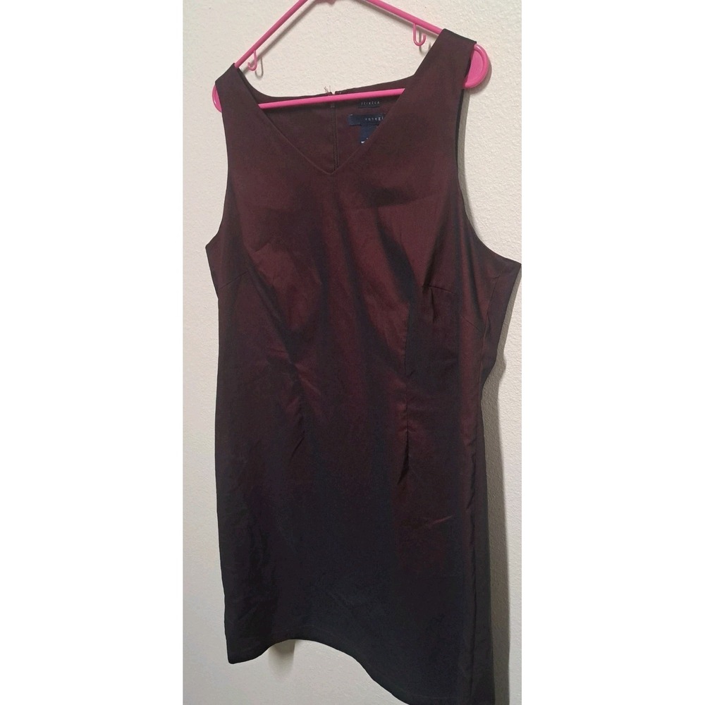 Venezia Stretch Burgundy Ombre Sheath Dress Size 18 Shimmer Knee Length - Picture 3 of 8
